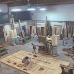 Portone in fase di costruzione nel nostro Laboratorio