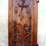 Particolare dell'anta superiore dopo il restauro